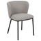 Beliani MINA - Dining room chair set of 2 - Gray - Polyester