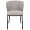Beliani MINA - Dining room chair set of 2 - Gray - Polyester