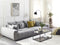 Beliani TORPO - Sofa XXL - Light gray - Polyester