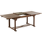 Beliani AMANTEA - Garden table - Dark wood color - 90x160/220 cm - Acacia wood