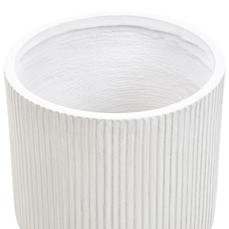 Beliani DARIA - Flowerpot - 30 x 30 x 30 cm - Cream - Clay fibers