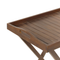 Beliani AMANTEA - Garden table - Dark wood color - 45 x 68 cm - Acacia wood