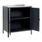 Beliani VILAMA - Outdoor kitchen cabinet - Black - Steel