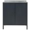 Beliani VILAMA - Outdoor kitchen cabinet - Black - Steel