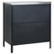 Beliani VILAMA - Outdoor kitchen cabinet - Black - Steel