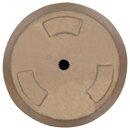 Beliani DARIA - Flowerpot - 37 x 37 x 37 cm - Taupe - Clay fibers