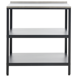 Beliani VILAMA - Outdoor kitchen island - Black - 80x50x92 cm - Steel