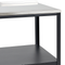 Beliani VILAMA - Outdoor kitchen island - Black - 80x50x92 cm - Steel