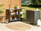 Beliani VILAMA - Outdoor kitchen with sink - Black - 80x50x92 cm - Steel