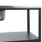 Beliani VILAMA - Outdoor kitchen with sink - Black - 80x50x92 cm - Steel