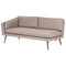 Beliani LORETELLO - Garden bench 3-seater - Beige - Polyester