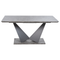 Beliani ALCANTRA - Extendable dining table - Concrete look/Black - MDF