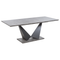 Beliani ALCANTRA - Extendable dining table - Concrete look/Black - MDF