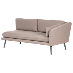 Beliani LORETELLO - Garden bench 3-seater - Beige - Left - Polyester