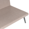 Beliani LORETELLO - Garden bench 3-seater - Beige - Left - Polyester