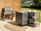 Beliani VILAMA - Outdoor kitchen cabinet with sink - Black - Steel