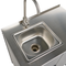 Beliani VILAMA - Outdoor kitchen cabinet with sink - Black - Steel