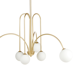 Beliani FORBES - Chandelier - Gold - Metal