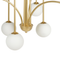 Beliani FORBES - Chandelier - Gold - Metal