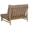 Beliani TODI - Lounge set for 2 - Light wood/Taupe - Bamboo