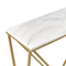 Beliani HAZEN - Sidetable - White/Gold - MDF
