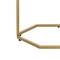 Beliani HAZEN - Sidetable - White/Gold - MDF