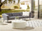 Beliani LORETELLO - Garden bench 3-seater - Gray - Polyester