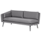Beliani LORETELLO - Garden bench 3-seater - Gray - Polyester