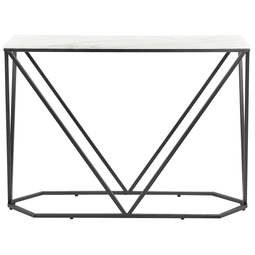 Beliani HAZEN - Sidetable - White/Black - MDF