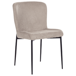 Beliani ADA - Dining room chair set of 2 - Taupe - Polyester