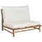 Beliani TODI - Lounge set for 2 - Lightwood/White - Bamboo