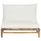 Beliani TODI - Lounge set for 2 - Lightwood/White - Bamboo