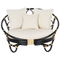Beliani ROSSANO - Lounger set of 2 - Black - Rattan