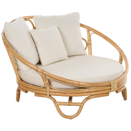 Beliani ROSSANO - Lounger set of 2 - Natural - Rattan