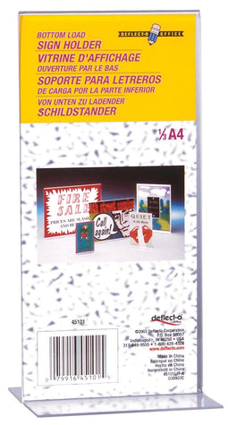 Deflecto brochure holder T-foot portrait, ft 1/3 A4