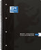 Oxford School lecture pad, ft A4, 180 pages, 4 holes, ruled, black