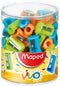 Maped pencil sharpener Vivo 1-hole, display of 75 pieces in assorted colors