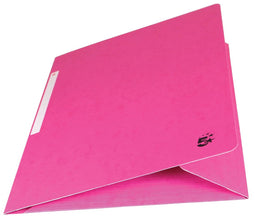 Pergamy elasto folder 3 flaps, pink, pack of 10