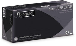 Bingold handschoenen uit nitril, large, zwart