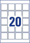 Avery printbare QR-etiketten ft 45 x 45 mm (b x h), 400 stuks