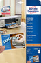 Avery briefkaart, 170 g/m², 4 per blad, 100 stuks