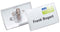 Durable badge with combination clip Click Fold, ft 40 x 75 mm, box of 25 pieces