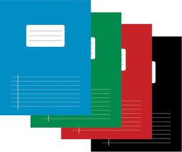 Notebook for ft A5, ruled, 80 pages, with front line, assorted colors, pack of 10