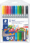 Staedtler felt-tip pen Noris Club, hangable case with 12 pieces