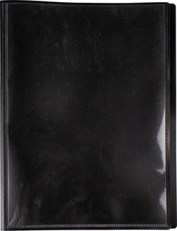 Pergamy customizable show album, for ft A4, with 30 transparent bags, black