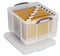 Really Useful Box opbergdoos 42 liter, transparant 5 stuks