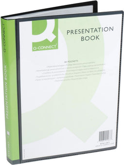 Q-CONNECT show album customizable A4 40 pockets black