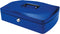Q-CONNECT cash case, 325 x 235 x 85 mm, blue