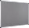 Q-CONNECT textile board with aluminum frame 60 x 45 cm gray