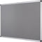 Q-CONNECT textile board with aluminum frame 60 x 45 cm gray